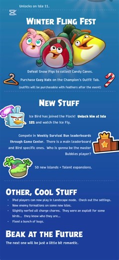 ICE BIRD IS BACK!!! Angry Birds Bounce What’s new in Update 3 releasing on Dec. 18