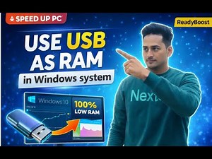 Use USB Flash Drive as RAM in Windows | Speed Up Slow PC (ReadyBoost)