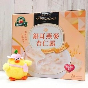 【得意的一天】銀耳燕麥杏仁露 750公克 3包 (即食 每包3~4人分享 冷熱皆宜)