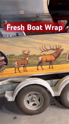 Vinyl boat wrap we did with @ArdorPrinting in #seattle #boats