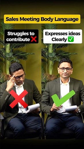 Body Language Tips for Office Meetings🔥| How to Look #Confident & #Professional in #office #sales