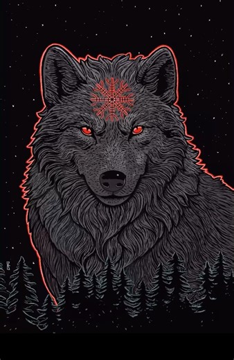 Fenrir - The Wolf from Norse Mythology - Ragnarök Art Timelapse