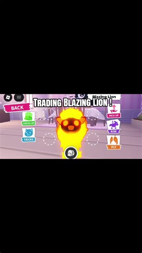 Trading Blazing Lion in Adopt Me