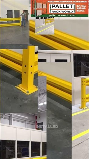Pallet Rack World sells heavy-duty guard rails designed to protect your pallet racking.