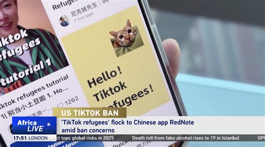 U.S. TikTok users turn to RedNote amidst the platform's uncertain future As uncertainty surrounds TikTok's future in the U.S., users are migrating to RedNote, also known as Xiaohongshu, a Chinese app rapidly gaining popularity. | CGTN Africa