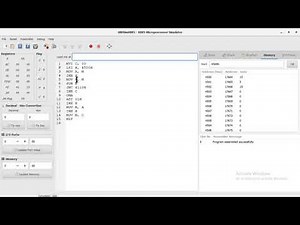 8 BIT DATA SUBTRACTION USING GNUsim8085
