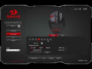 how to setup fire key on the redragon m908 gaming mouse