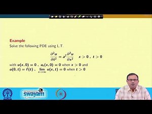 Lecture 45: Solution of Heat Equation and Wave Equation using Laplace Transform