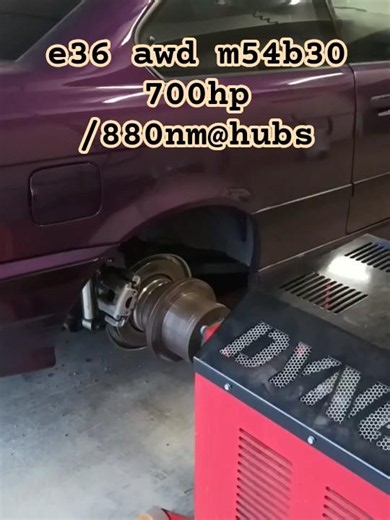 e36 coupe awd dyno #e36 #e36turbo #m54