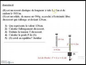 loi de Hooke et équilibre du corps.eb8/eb9/s1. Ex3+4