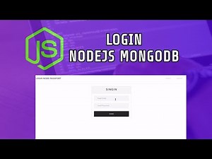 Nodejs Login con Passport, Express y Mongodb Desde Cero