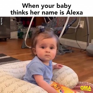 3.3M views · 4.6K reactions | Little 7-month-old Caroline's parents use their Amazon Echo so much she thinks "Alexa" is her name  https://abcn.ws/2Kz641l | Good Morning America | Facebook