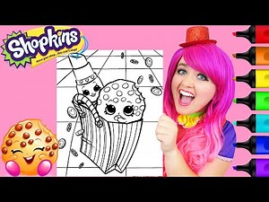 Coloring Lippy Lips & Kooky Cookie Shopkins Coloring Page Prismacolor Markers | KiMMi THE CLOWN