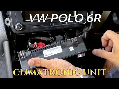 Polo 6R - Removing the climatronic/HVAC controls unit