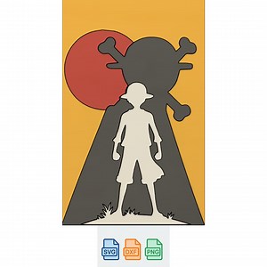 One Piece Shadow Box SVG: Anime Laser Cut File (digital Download - Etsy Canada
