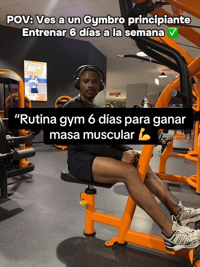 Rutina gym 6 días para ganar masa muscular 💪 Split Push Pull Legs optimizado para hipertrofia. #split #gym #fitness #gymtok