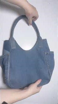 DIY Denim Bag from Old Jeans | Easy Upcycle Sewing Idea From Old Jeans