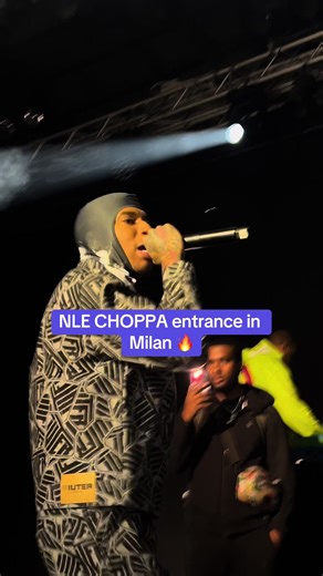 NLE Choppa Live in Milan: 🔥 Concert Entrance