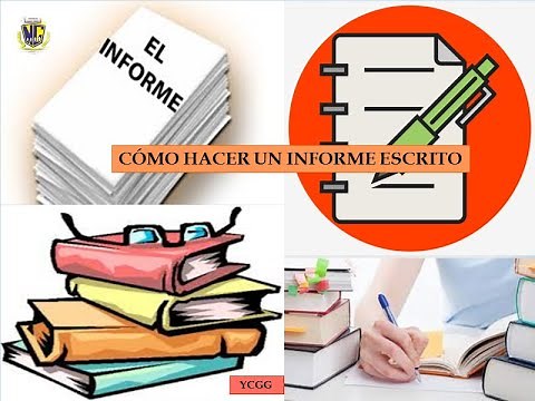 COMO HACER UN INFORME ESCRITO