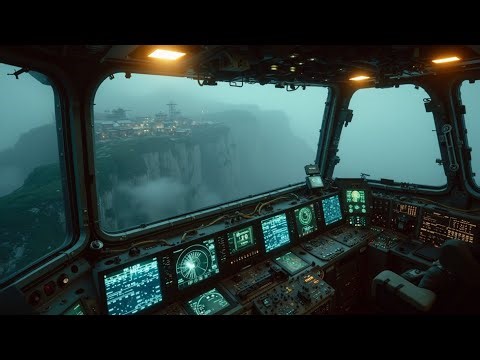Immersive Sci-fi Ambient Music for Deep Focus | Spaceship Cockpit View, Relaxing Sounds