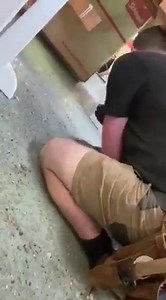 Watch the terrifying moment a tornado touches down in Sydenham on Wordsworth Street, forcing workers to take immediate cover and keep their dog safe! (Warning: Explicit language) video: Zac Timms | Chris Lynch