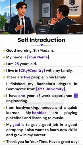 How to Introduce Yourself In English | Introduce Yourself In Interview | Self Introduction