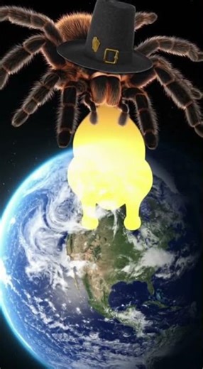 Giant Spider gives its thankful gas