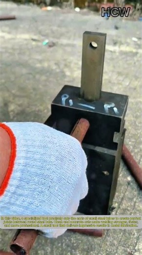 Precision Steel Tube Notcher: Perfect Joint for Round Steel Bars.