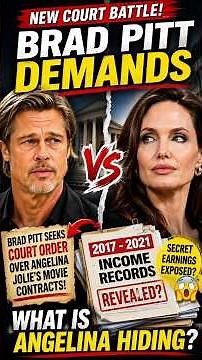 Brad Pitt DEMANDS Angelina Jolie’s SECRET Movie Earnings! Court Battle Explodes Again! 😱