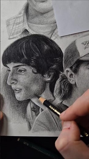 Draw Mike from Stranger Things #strangerthings #pencilportrait