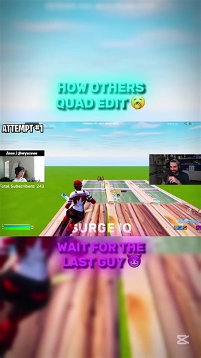 Comparing Quad Edits in Fortnite