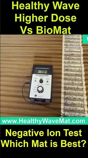 Richway BioMat, Higher Dose PEMF Mat & Healthy Wave Mat Negative Ion Test #biomat #higherdose