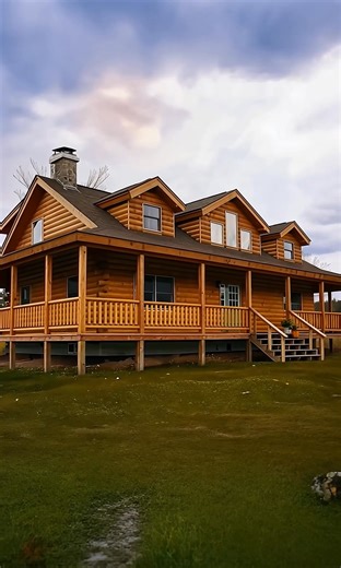 The Ledgewood Log Home with Wraparound Porch – Priced at $135,900 | Tiny House Designs