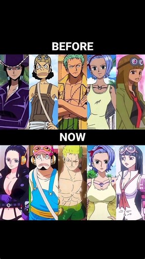 The evolution of our favorite Straw Hats and allies! 👒