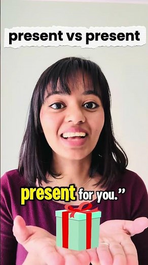 PREsent vs preSENT #smileinenglish #learnenglish #english #inglese #pronunciation #pronuncia