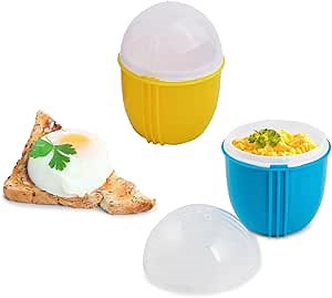 Microwave Egg Cooker, 2 Pack, Multicolor
