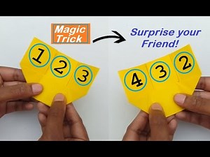 How to make magic tricks with paper | Origami fun game