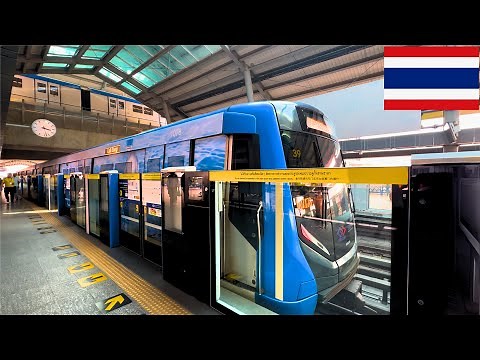 🇹🇭 Bangkok Metro Compilation – BTS Skytrain & MRT Blue + Purple Lines | Thailand Transit