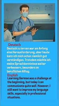 German Self Introduction 🇩🇪 | B1-B2 Level | Learn German Fast with Real-Life Example #learngerman