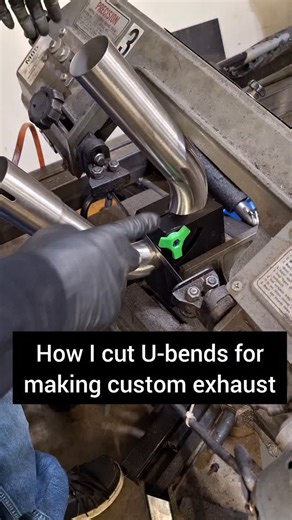 Ethan Hassler on Instagram: "Bandsaw tool for cutting exhaust pipe u-bends into segments . . . #fabricator #weld #racecar #dragrace #mechanic"