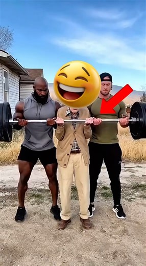 Bodybuilders Step Back, Elderly Man Falls With Barbell – Realistic footage in the U.S rural area.