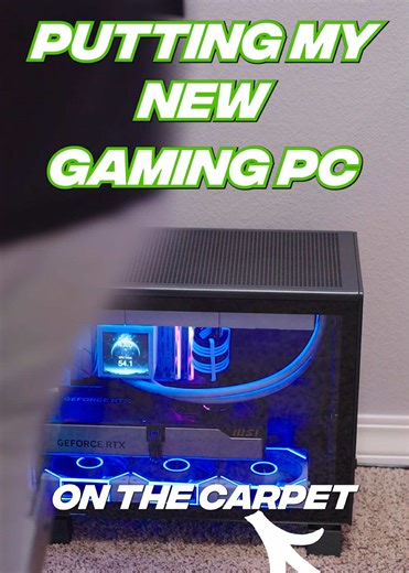 I put my gaming pc on the carpet and I like it 😎 #gamingpc #pc #pcgaming #pcgamer #fyp