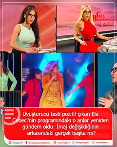 Uyuşturucu testi pozitif çıkan Ela Cebeci'nin programındakı o anlar yeniden gündem oldu: İmaj değişikliğinin arkasındaki gerçek başka mı? #ElaCebeci #uyuşturucu #oxuaz | Türk Dünyası Haberleri