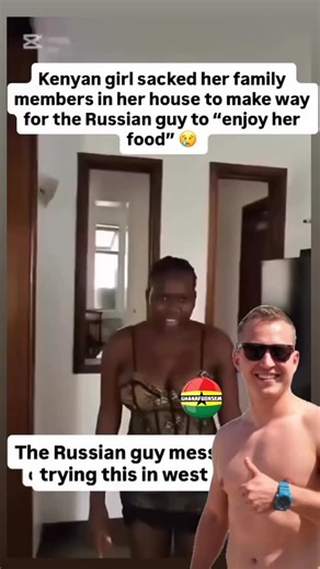VIRAL POSTS GH on Instagram: "What's the matter with soke women? Look at your living condition, there's no way this uncivilised guy can afford to live like that in his home country and he knows it, you see how surprised he was? he kept saying "your house is big" 😢 Sadly you sacked your family just to entertain him for a free STI. Sad!"