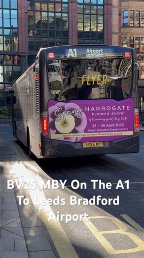 BV25 MBY On The A1 To Leeds Bradford Airport #fortheloveofbuses #busspotting #travel