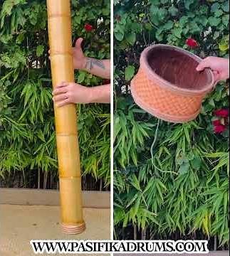 Bamboo Rainstick and Thunder drum instruments. #percussion