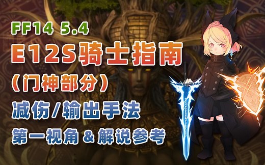 【FF14】5.4骑士E12S门神指南参考解说（第一视角/减伤安排/输出细节）