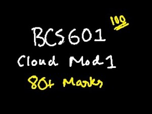 CLOUD COMPUTING MODULE 1 BCS601 | 22 Scheme VTU 6th SEM CSE