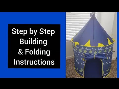 How to Assemble and Fold Kids Play Tent | Rocket Ship Play Tent for Kids Review