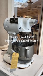 The original @kitchenaidusa Stand Mixer is a must see during your next visit to Abt! More than 100 years later, this iconic appliance remains a classic culinary staple in many kitchens. #kitchenaid #appliance #whyabt | Abt Electronics
